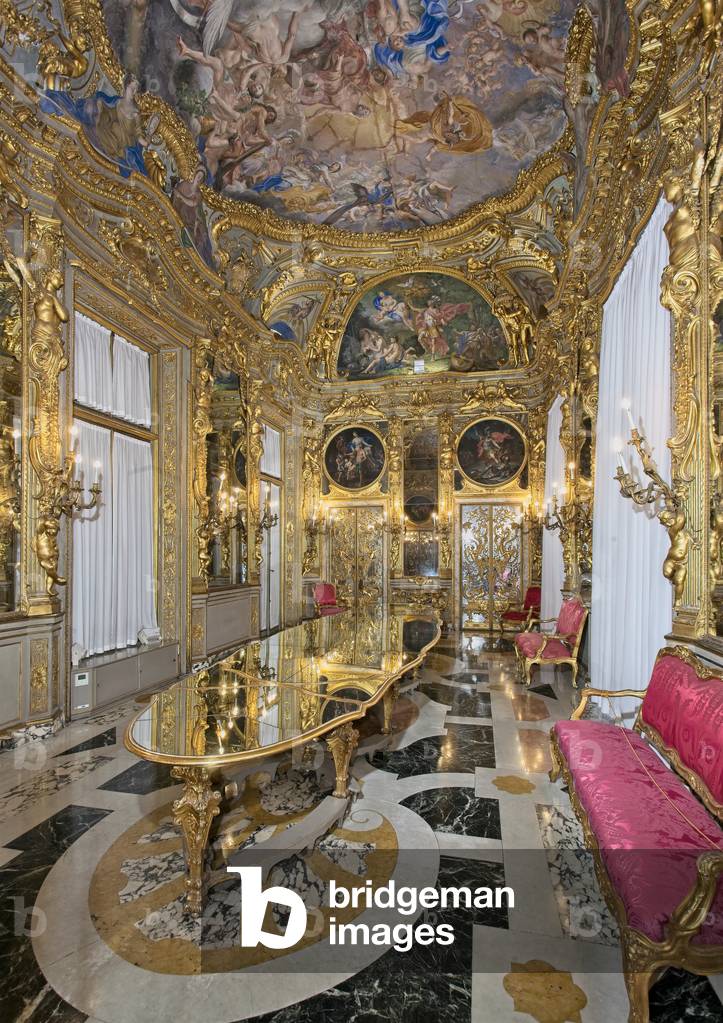 The Golden Gallery, a decorative cycle of De Ferrari inspired by the stories of Aeneas, 1734-44