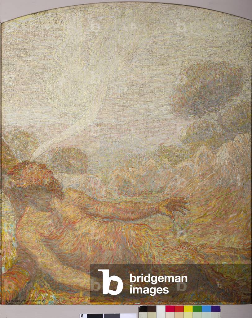 The brute awakened by an angel, 1920 (oil on canvas)