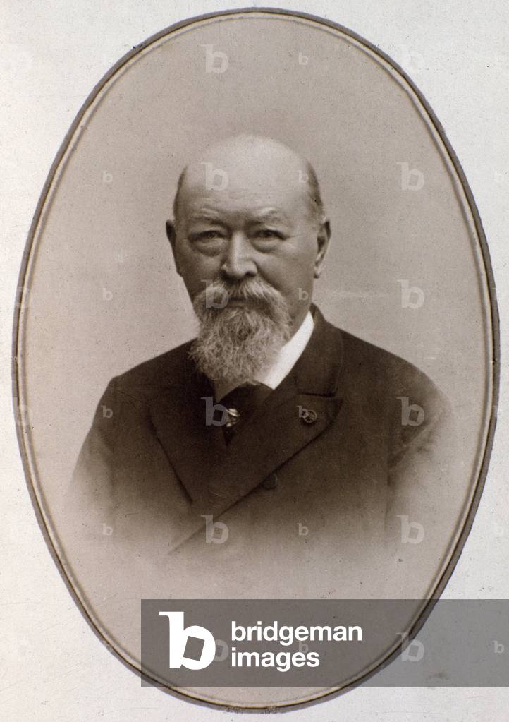 Portrait of Franz von Suppe (b/w photo, 19th century)