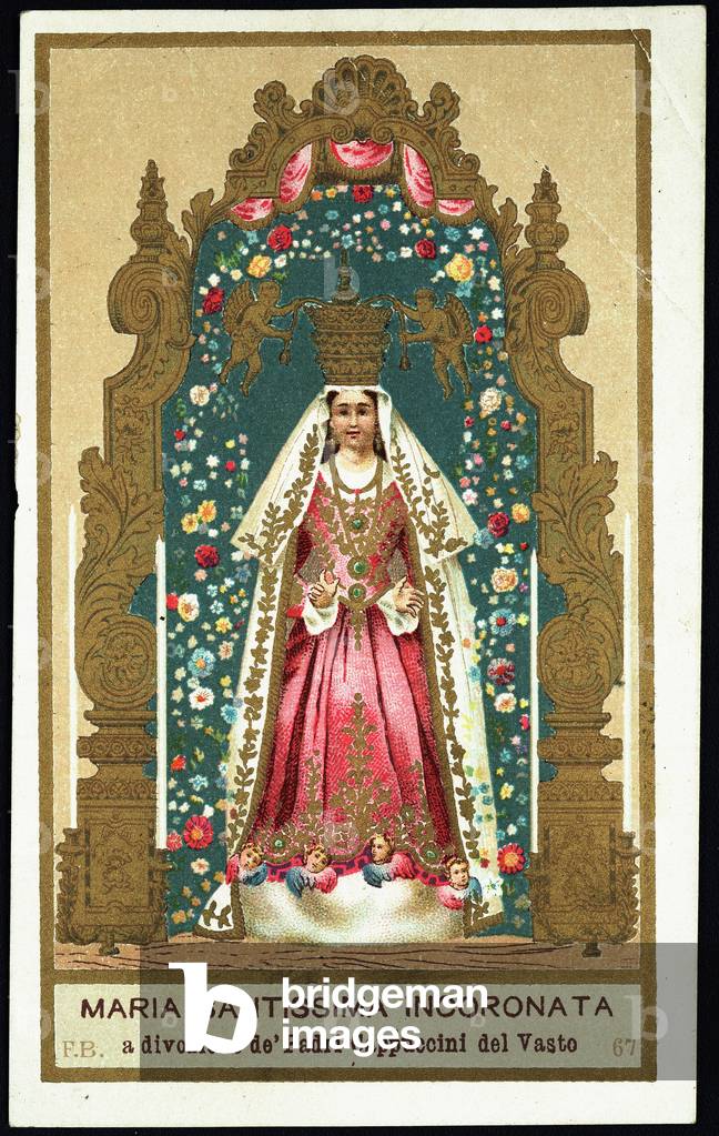 The Most Holy Virgin crowned (Chromolithography)