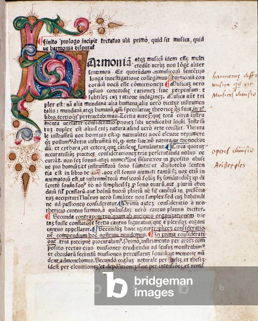 Page taken from the De musica tractatus, by Bartolomeo Ramos de Pareia (1482)
