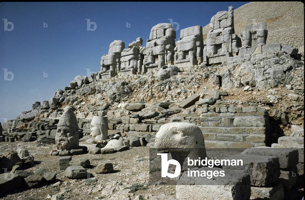 View of the mausolee of King Antiochus I of Commagene (62 BC)
