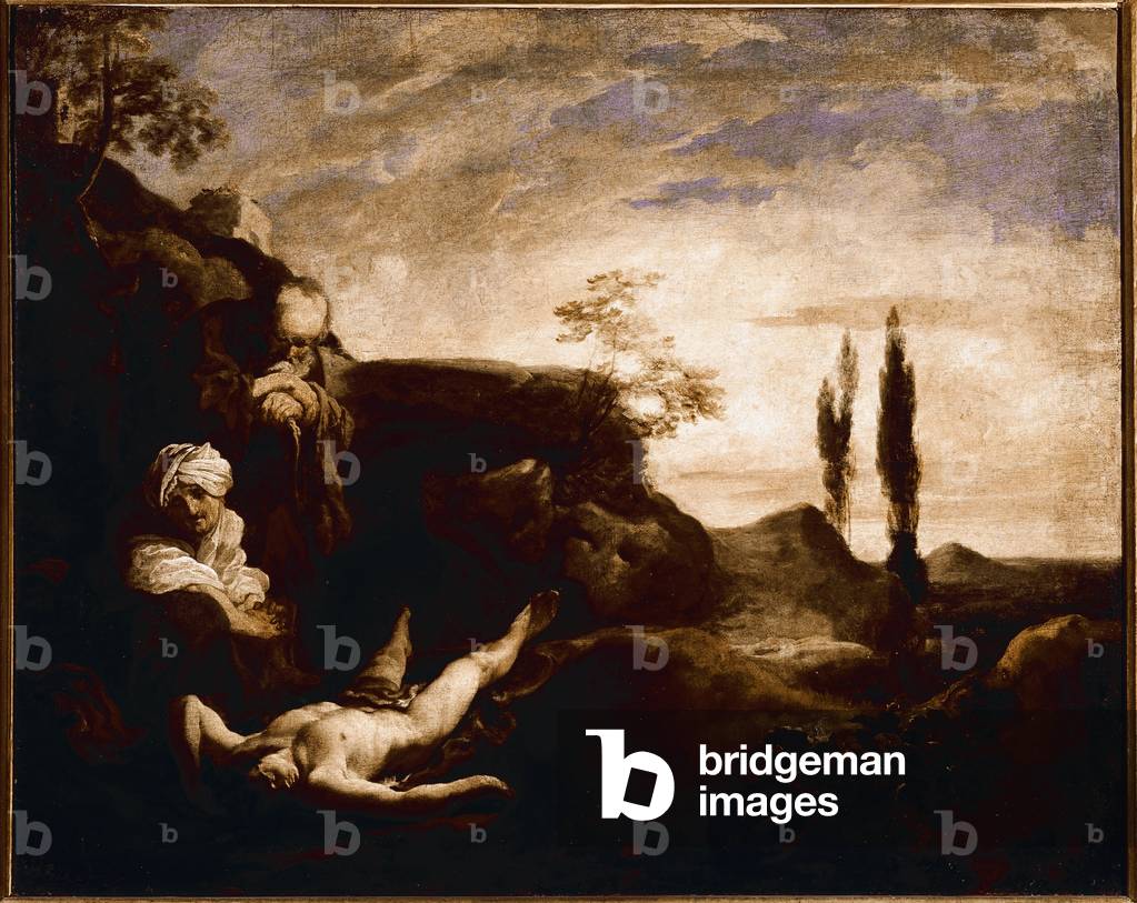 Abel cries by his parents (oil on canvas, circa 1630)