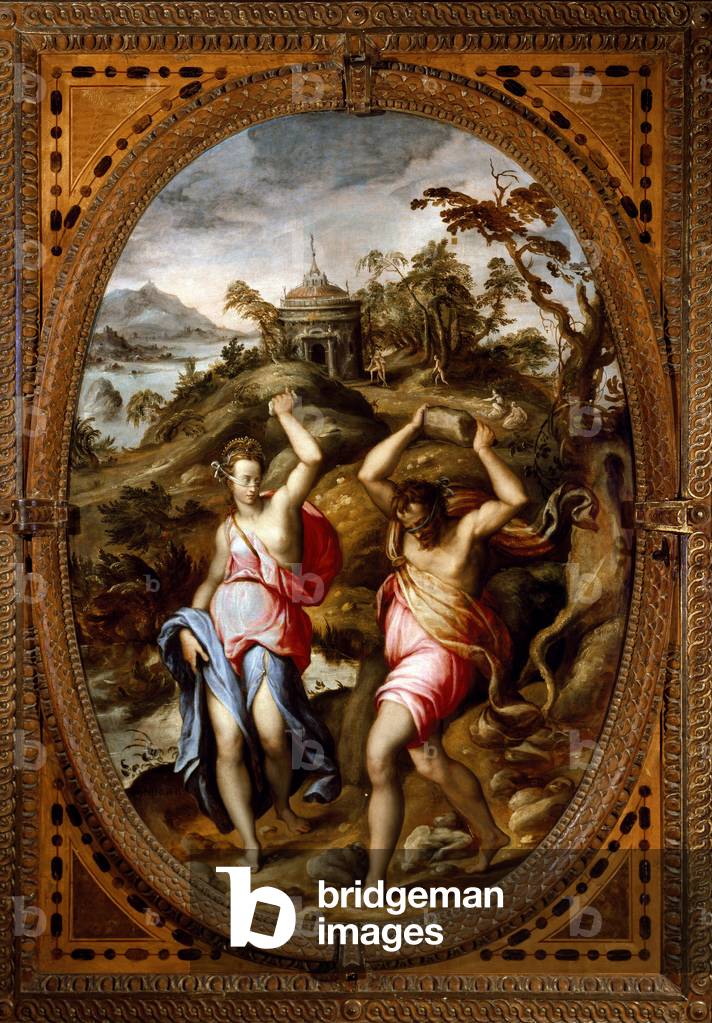 Deucalion and Pyrrha (Painting, 1570-1572)