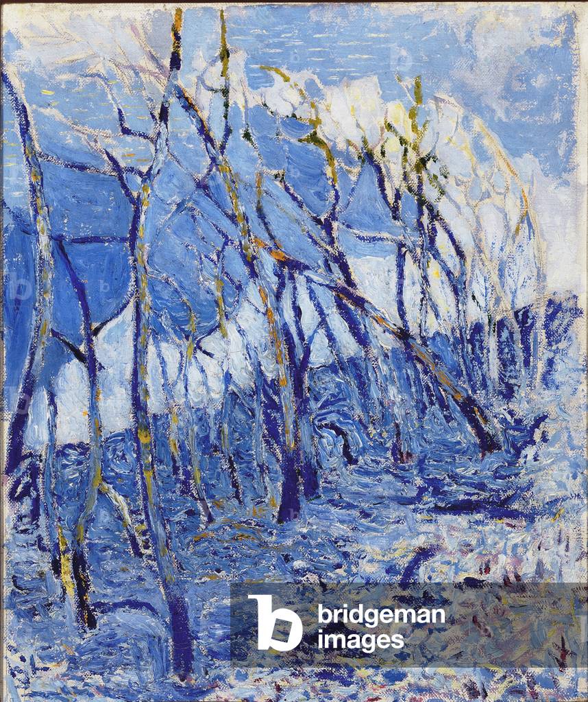 Landscape or Chestnut Forest,. c.1918-21 (oil on canvas)