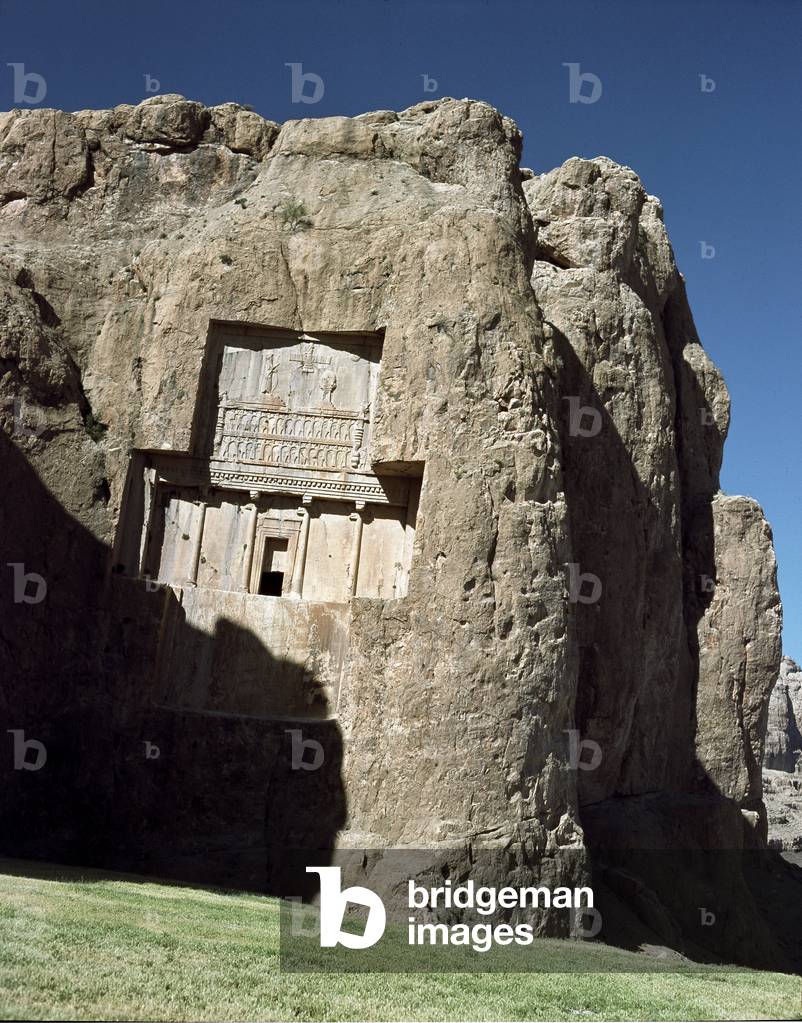 View of the tomb of the Achaemenid sovereign Darius II, 5th century BC