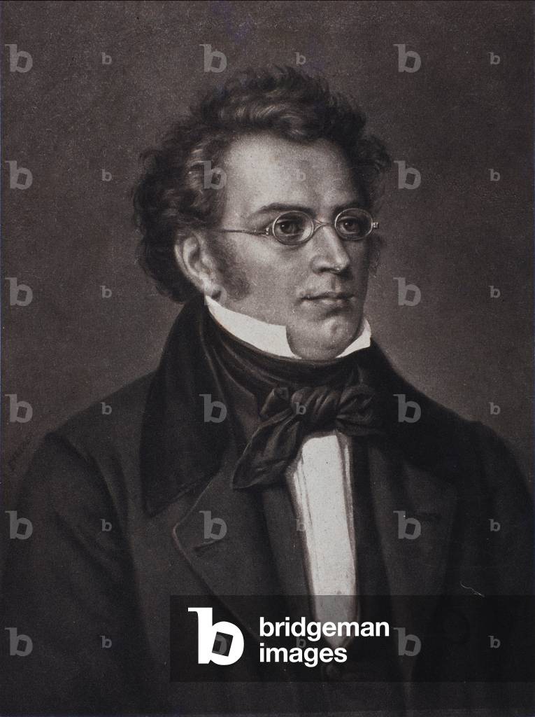 Portrait of Franz Schubert (engraving) by Unknown Artist