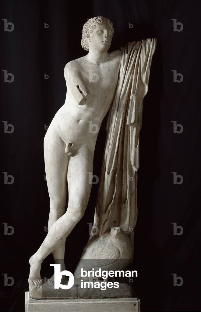 Image of Pothos Personification of desir. Roman sculpture after the Greek  original by Greek school, (4th century BC)