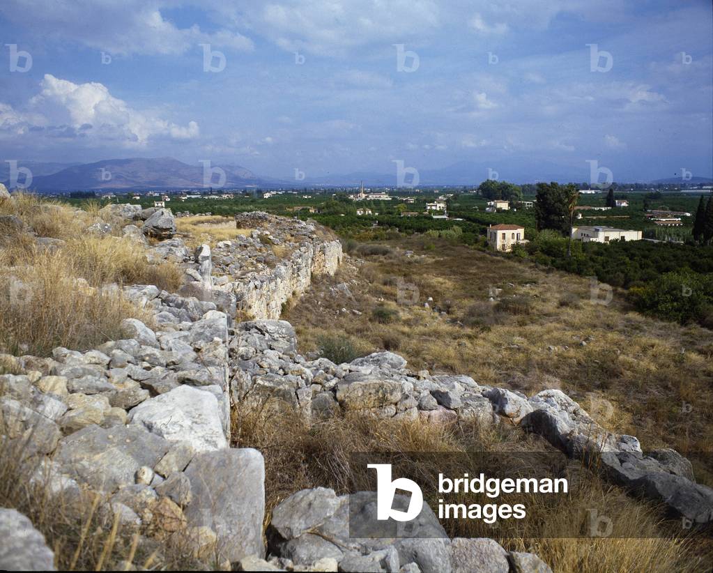 Ruins of the fortress of the citadel, around 1200 BC (photography)