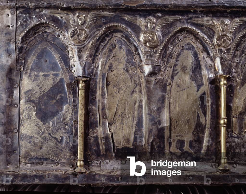 Ark of Barbarossa, with scenes of the life of St John the Baptist (wood, silver leaf and stones, 12th century)