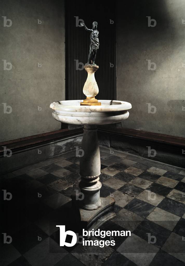 Stoup with statue of St John the Baptist, 16th century