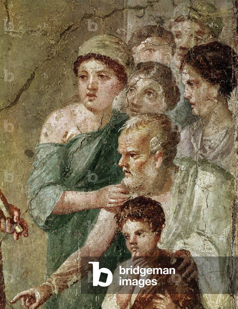 Pan musician, among the nymphs (fresco, 1st century AD)