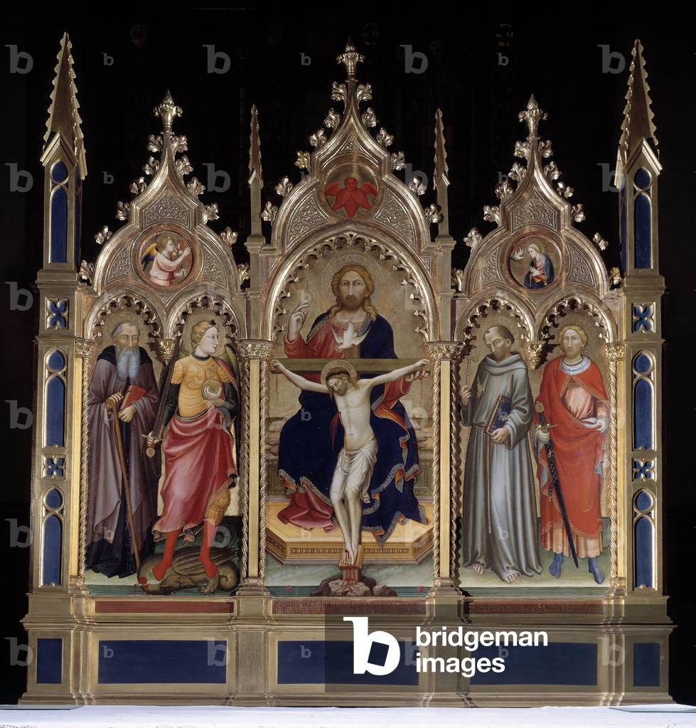 The Holy Trinity and Saints (Painting, 1416)