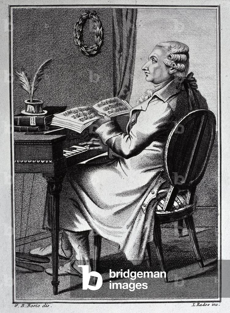 Portrait of Antonio Sacchini drawing, 1818)