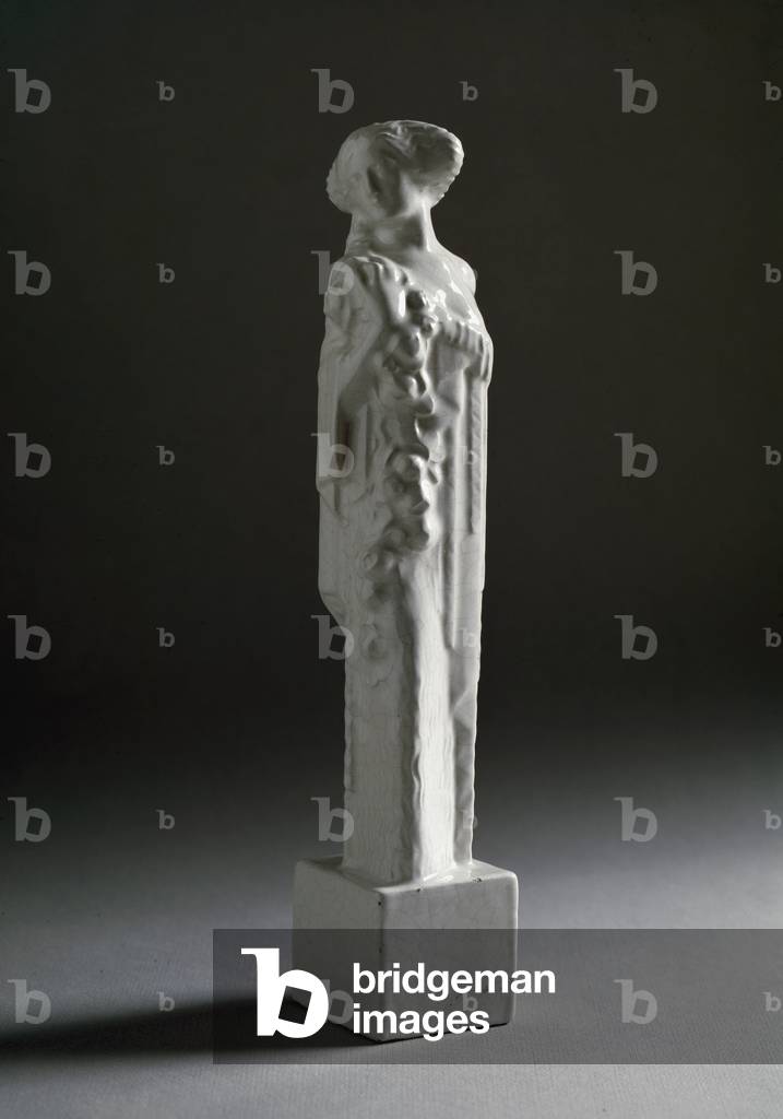 Statuetta di donna che tiene una rosa, 1911-1912 (scultura)