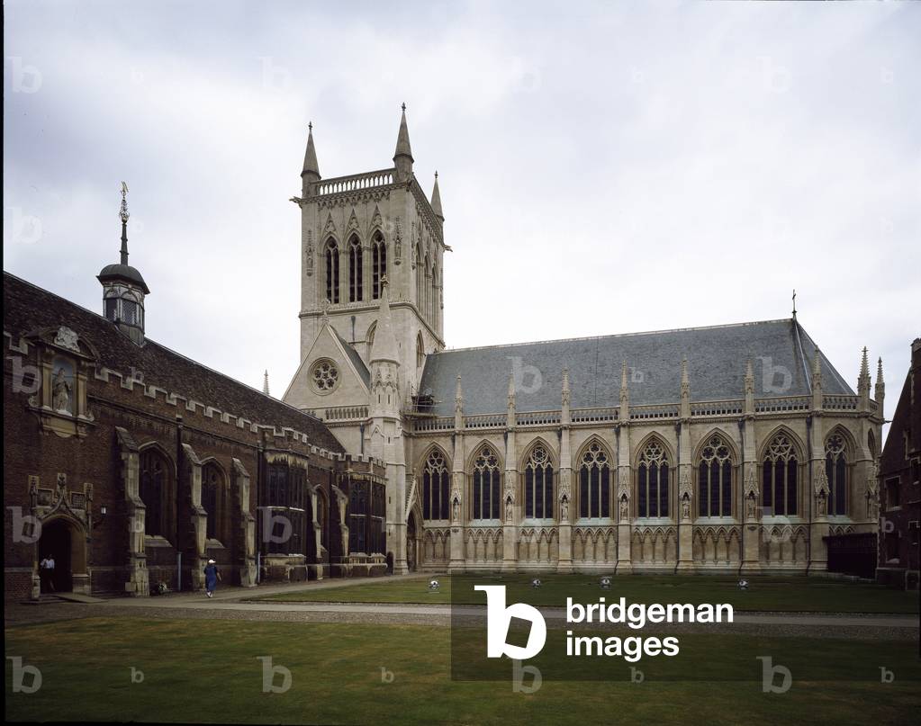 View of Saint John College founded in 1511., with the chapel built in 1864 (photography)