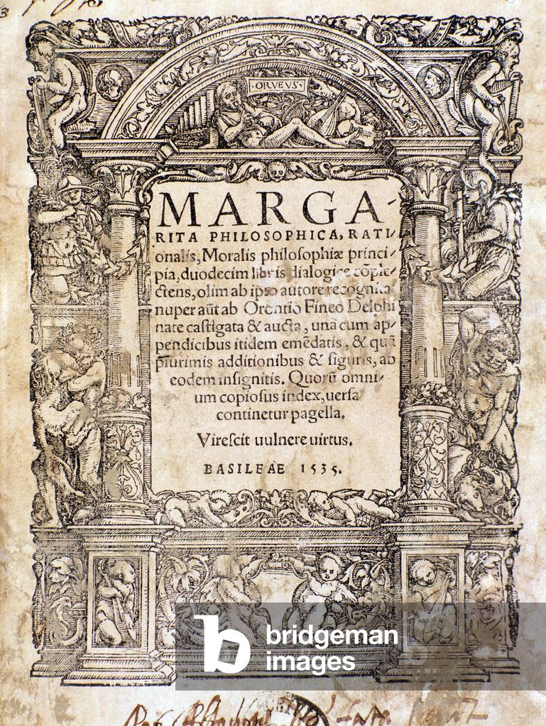Frontispiece of the Margarita Philosophica (woodcut, 1535)