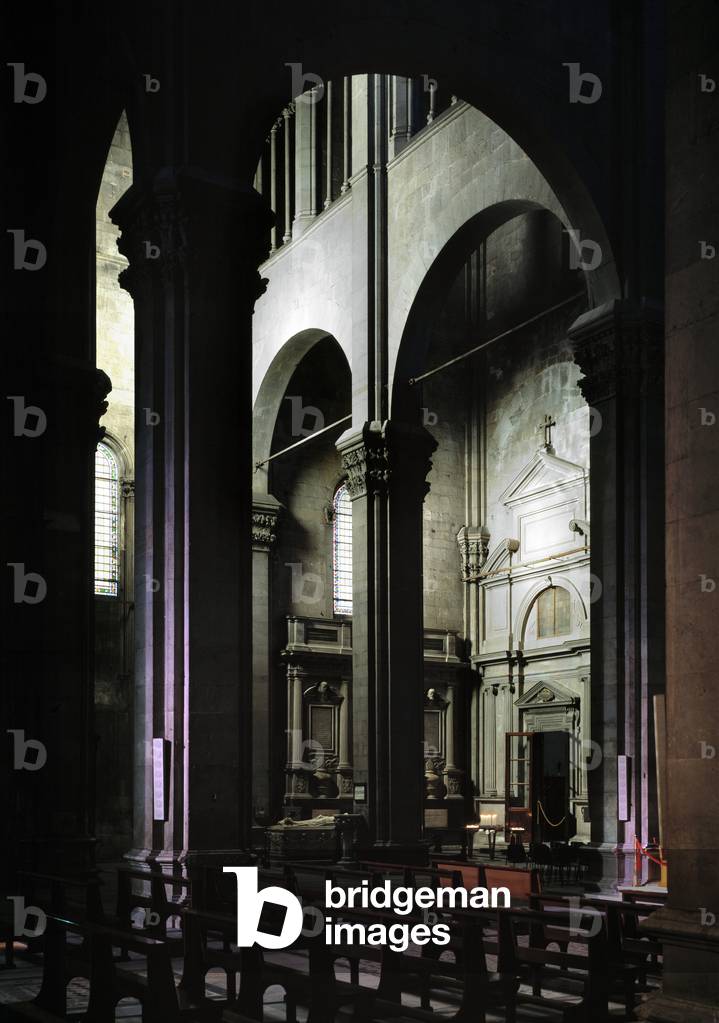 View of Lucca cathedral, 12th-13th century