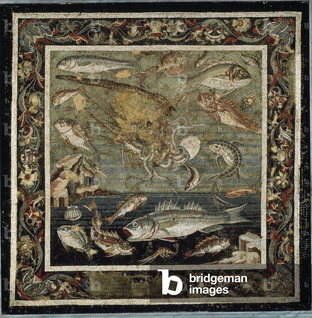 Marine life  (mosaic, 199-80 BC)