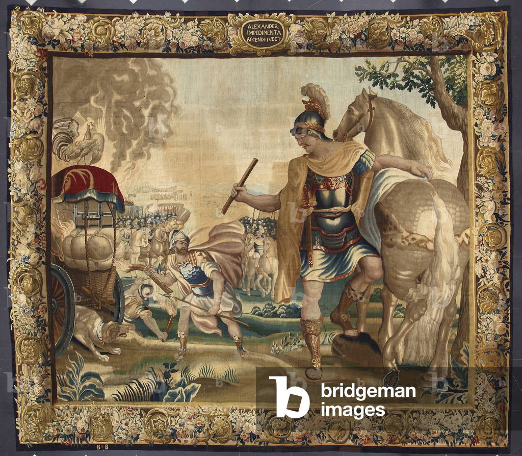 Il re Alessandro Magno (356-323 a.C.) bruciò tutti i bagagli non necessari prima del suo viaggio in India. Ara