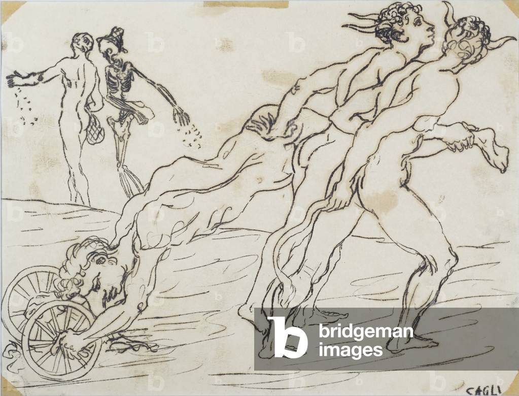 Allegory of sowing, 1940 (oil on paper)