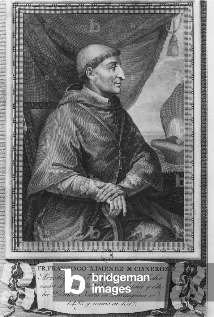 Francisco Jiminez de Cisneros (engraving)