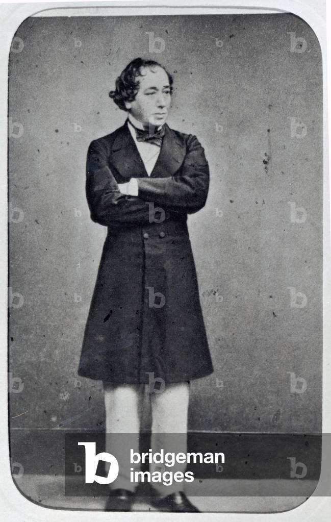 Benjamin Disraeli, c. 1850 (b/w photo)