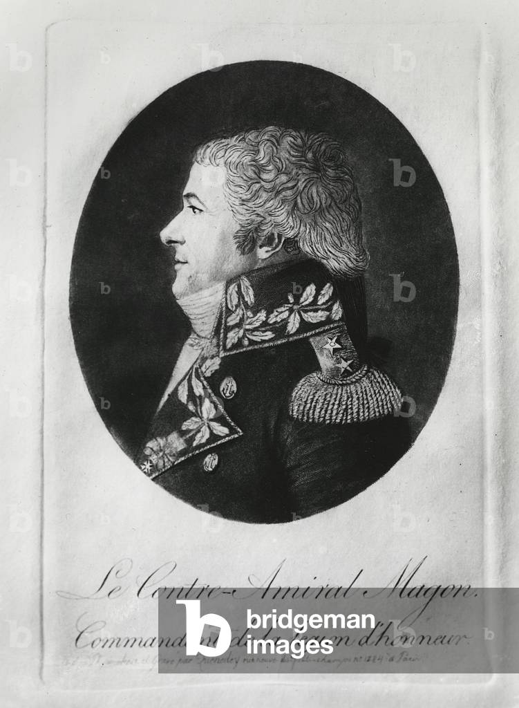 Charles René Magon de Médine, Contre-Amiral Magon (engraving)
