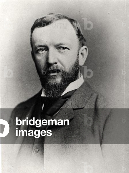 Portrait of Henry Arthur Jones (1851-1929) (b/w photo)