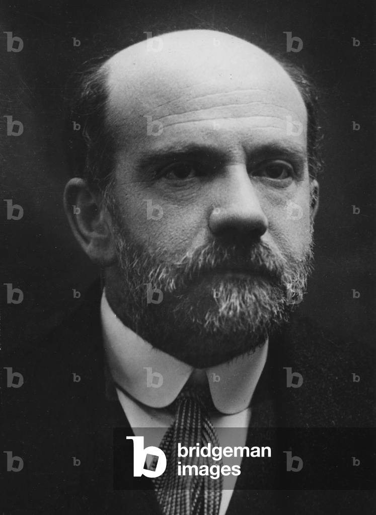 Portrait of Pio Baroja (1872-1956) (b/w photo)