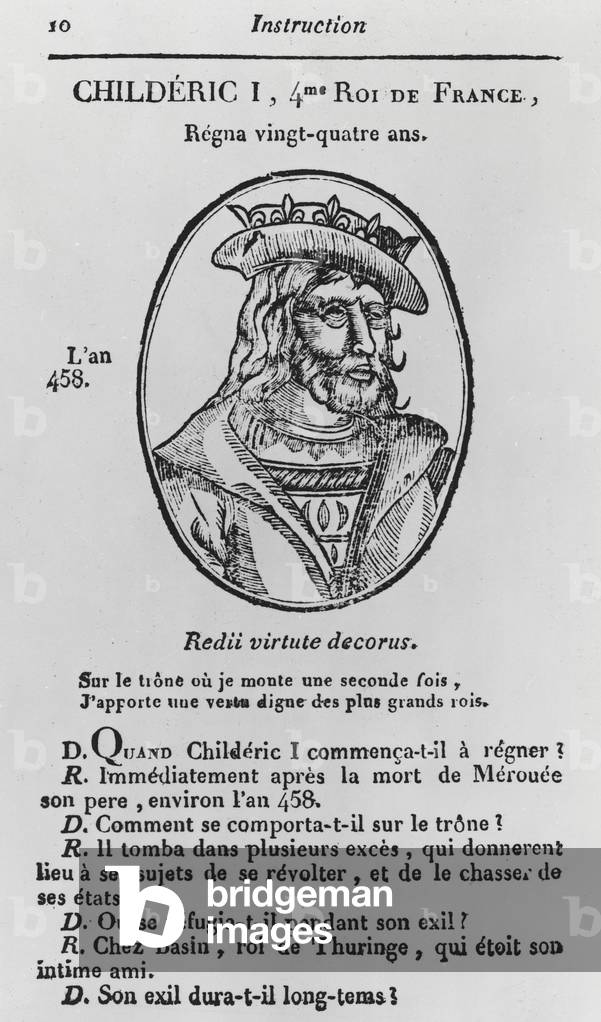 Childeric I, King of France (engraving)