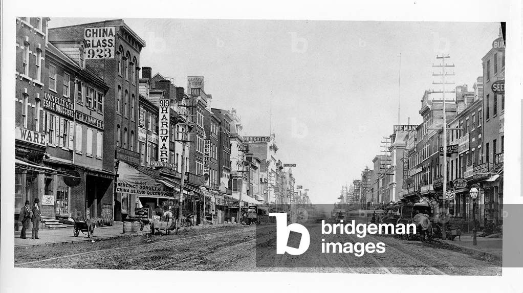 Market Street, Philadelphia, c.1900 (b/w photo)