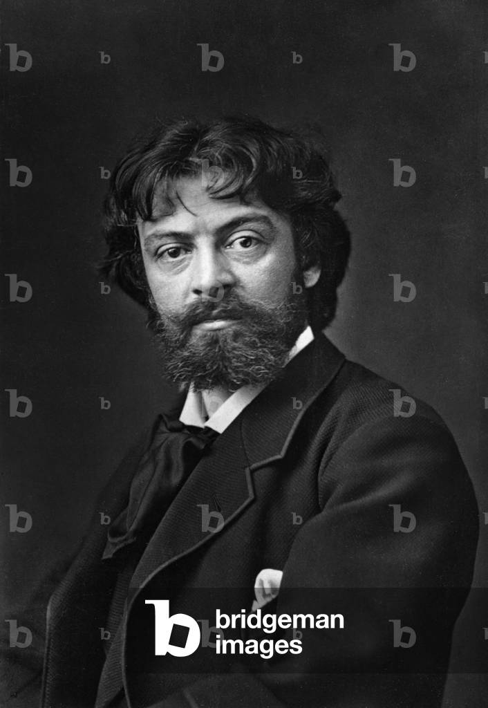 Portrait of Jean Mounet-Sully (1841-1916) late 19th century (b/w photo)