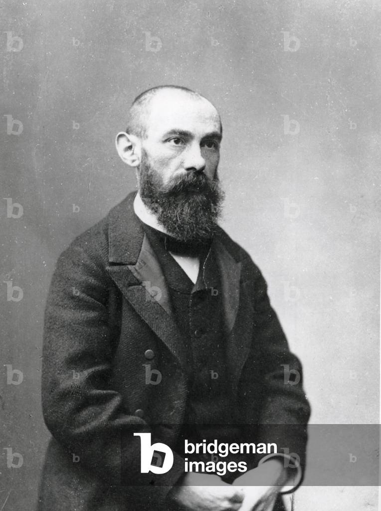 Portrait of Eugène-Joseph Fournière (b/w photo)