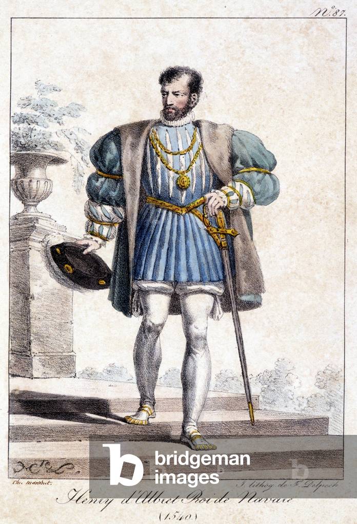 Henry Albert King of Navarre better known as Henry II (1519/1559), 4th child of Francis first, here in 1540.