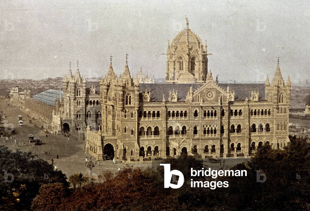 Victoria Station in Mumbai, late 19th century