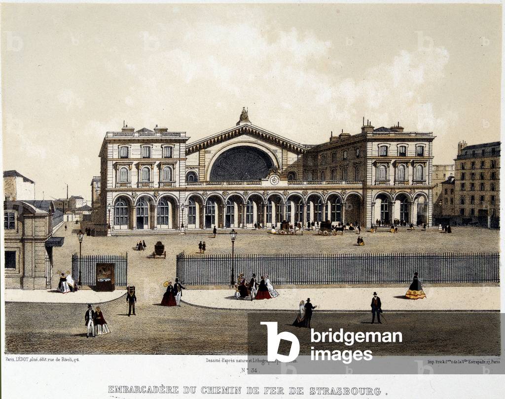 Strasbourg Railway Station (now Gare de l'Est), 19th century
