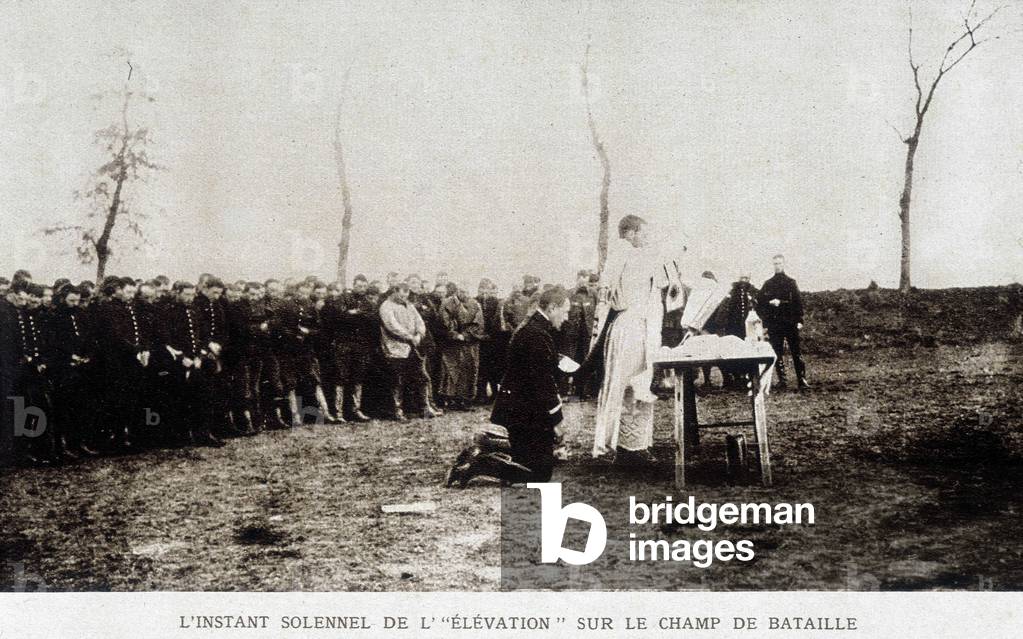 Mass on the battlefield, Christmas 1914, 
