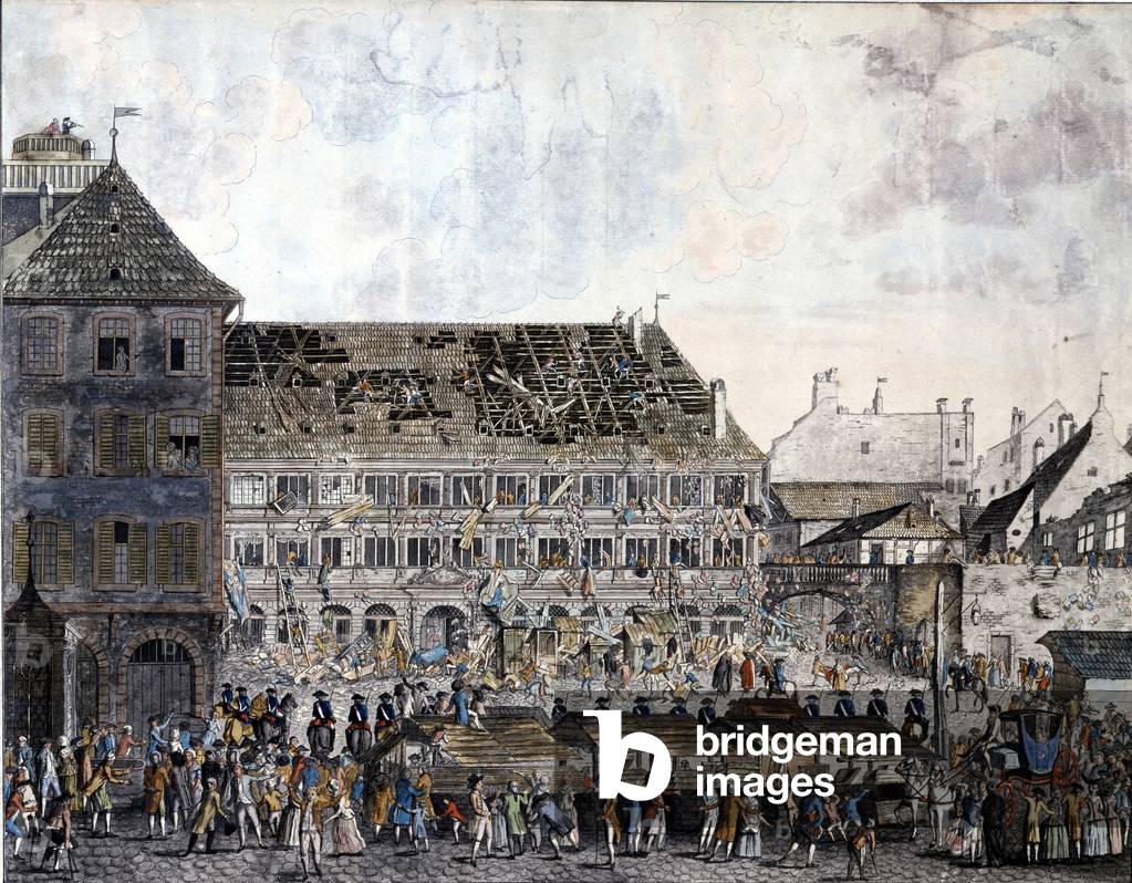 Climbing and looting of the town house (town hall) of Strasbourg, 21 July 1789.