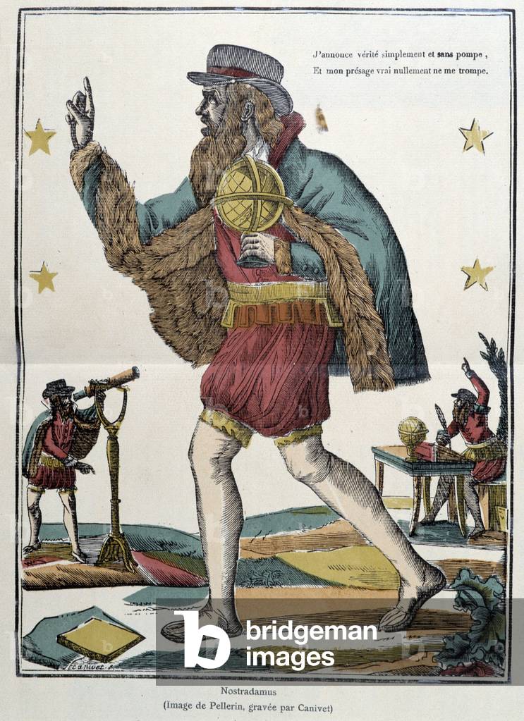 Nostradamus, 19th century (Epinal print)