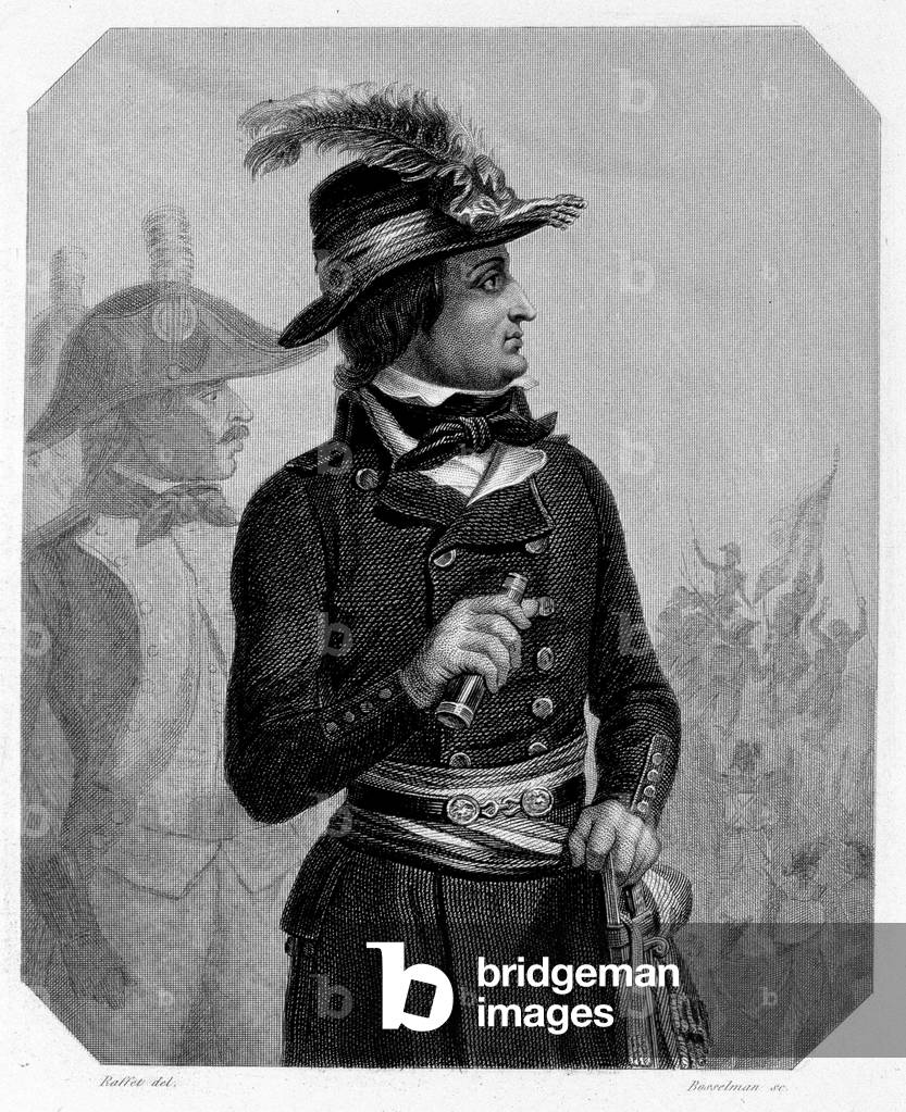 Portrait of Lazare Nicolas Marguerite Carnot (1753-1823), French politician. In “L'histoire des Girondins” by Lamartine, 1847.