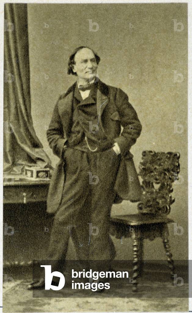 Portrait of Robert Houdin in 1855 (French magician of the 19th century)