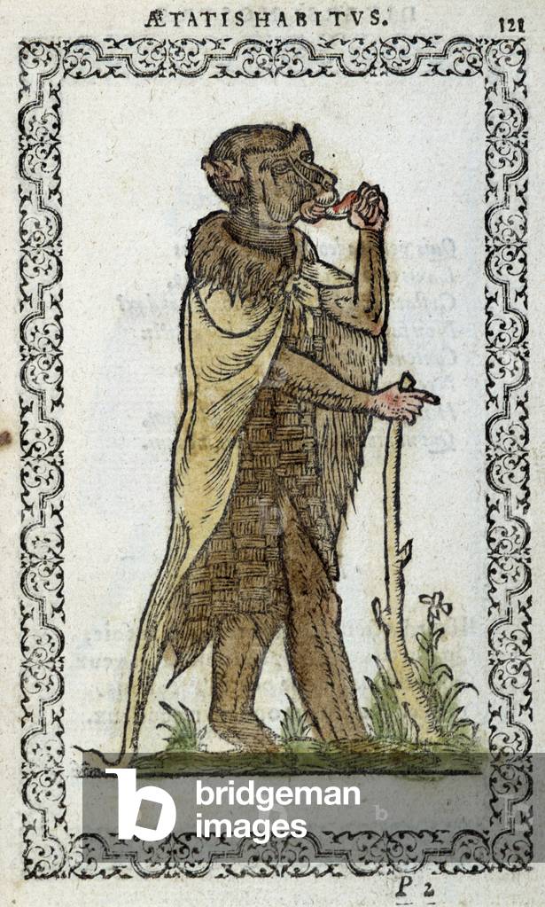 Le monge debout - in “Habits et éffigies”” by Jean Sulperius, 1572