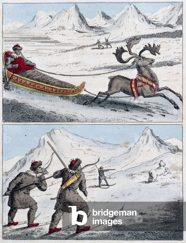 Sami's hunting and Sami's sledding.