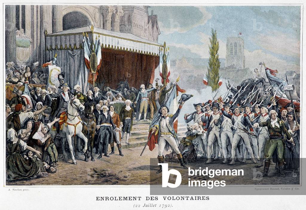 The Enrolement of Volunteers, July 22, 1792