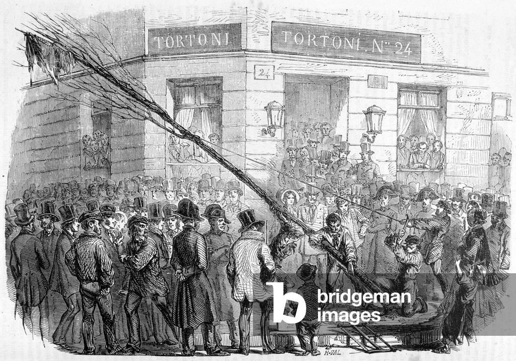 Distruzione degli alberi della libertà (febbraio - marzo 1850) - in «Histoire contemporaine de la France», Hac