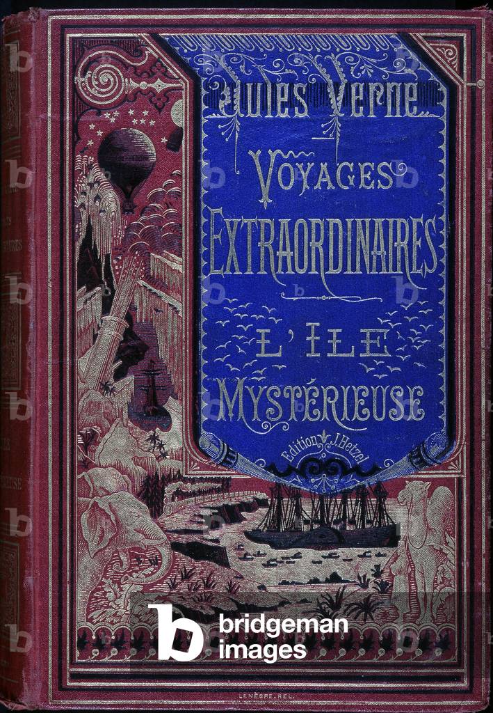 Cover “” Extraordinary Journey: The Mysterious Island”” by Jules Verne.