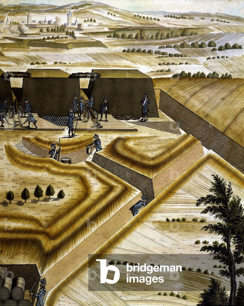 Fortification de type Vauban - in “Traité de l'artillerie””, by François Lingier, Strasbourg, 1768