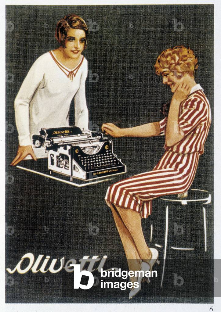 Advertising for the typewriter Olivetti, 1928 (print)