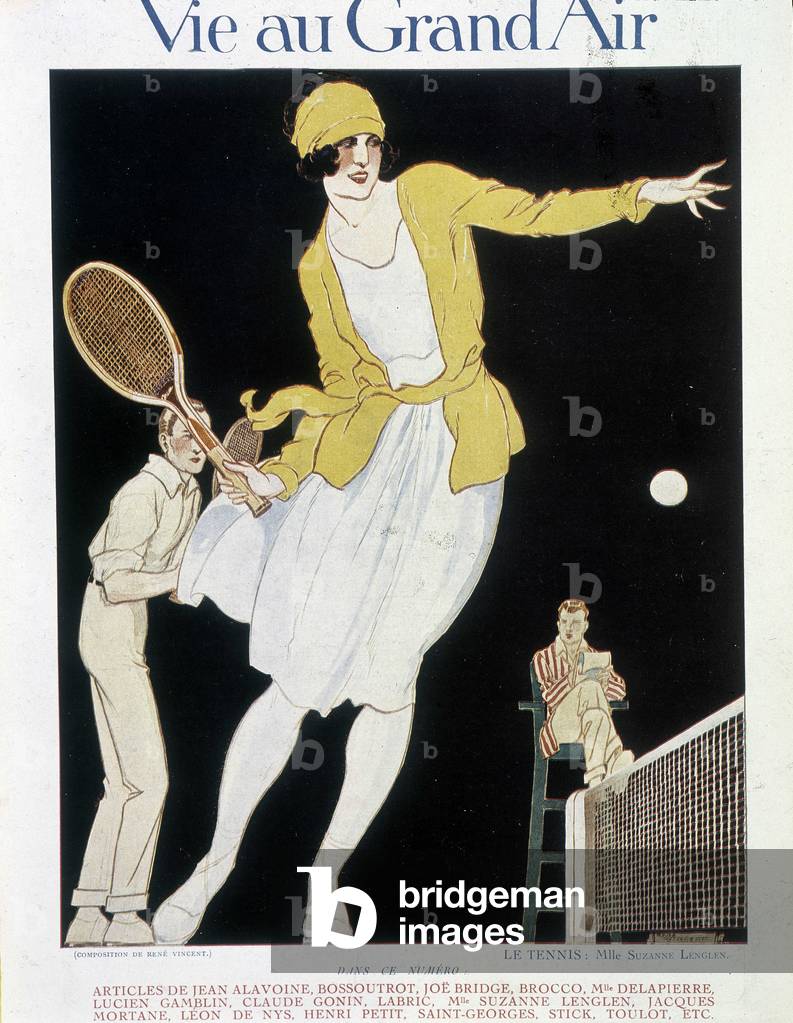 Suzanne Lenglen, 1921 (illustration)